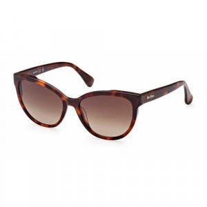 Солнцезащитные очки MM 0058 55C, шестиугольные, оправа: пластик, для женщин, черный Max Mara. Цвет: черный