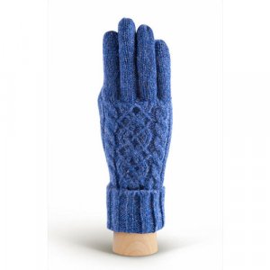 Перчатки зимние, шерсть, вязаные, размер OS, синий Modo Gru. Цвет: синий
