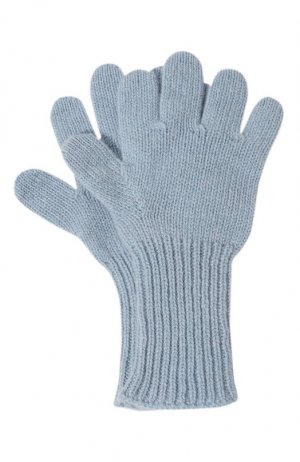 Кашемировые перчатки Giorgetti Cashmere. Цвет: голубой