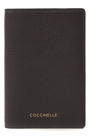 Кожаная обложка для паспорта Coccinelle. Цвет: серый