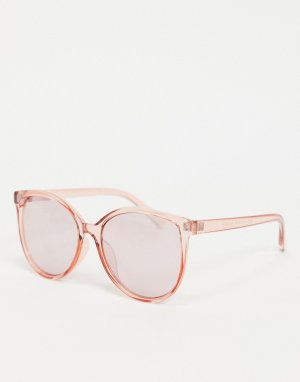 Круглые солнцезащитные очки цвета розового золота в стиле унисекс -Золотистый New Look