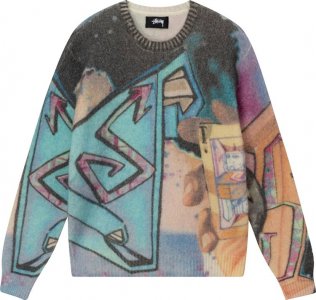Свитер Goldie Sweater 'Muticolor', разноцветный Stussy