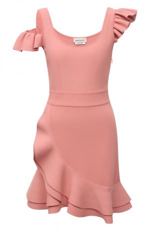 Платье Alexander McQueen. Цвет: розовый