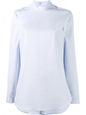 Блузка с длинными рукавами Marie Marot. Цвет: синий