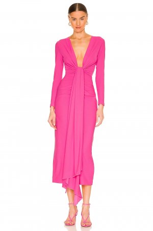 Платье миди SOLACE London Lorena, цвет Hot Pink