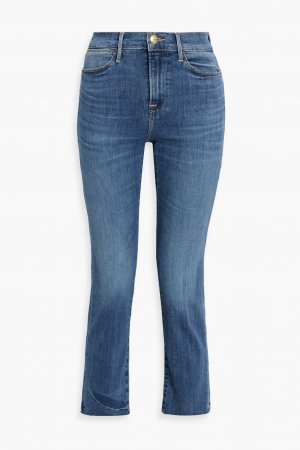 Укороченные прямые джинсы Le High с высокой посадкой , средний деним Frame