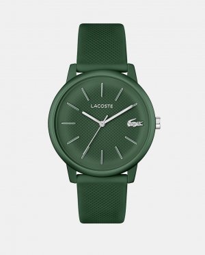 12.12 Move 2011238 Зеленые силиконовые мужские часы , зеленый Lacoste