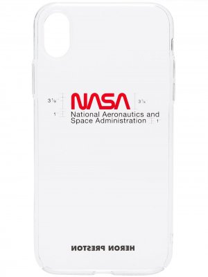 Прозрачный чехол NASA для iPhone XS Heron Preston. Цвет: белый