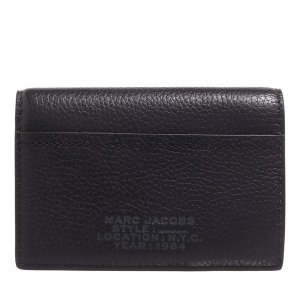 Кошелек leather small bifold wallet , черный Marc Jacobs