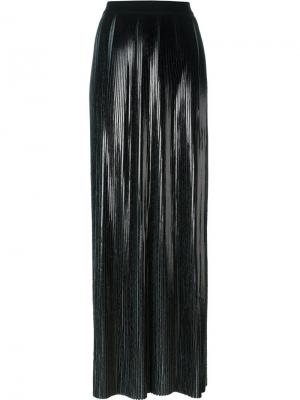 Длинная юбка с отделкой металлик IM Isola Marras I'M. Цвет: чёрный