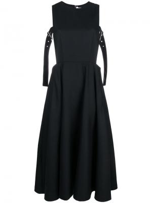 Платье-пинафор с ремешками на пряжках Comme Des Garçons Noir Kei Ninomiya. Цвет: синий