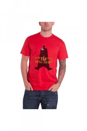 Хлопковая футболка с текстом , красный Batman
