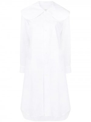 Платье-рубашка с воротником Питер Пэн Comme Des Garçons. Цвет: белый