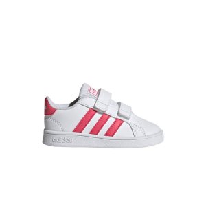 Grand Court Infant White Real Pink Детские кроссовки Cloud-White EF0115 Adidas