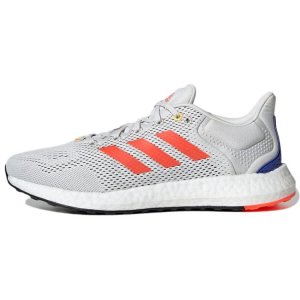 PureBoost 21 White Solar Red Мужские кроссовки Crystal-White Sonic-Ink GY5102 Adidas