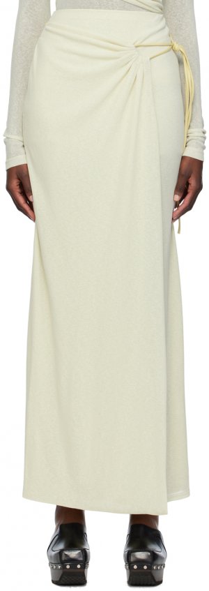 Зеленая длинная юбка Macea Nanushka