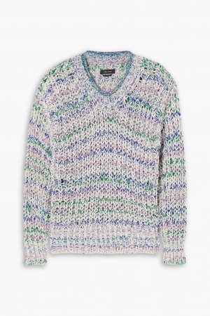 Вязаный свитер Allen с эффектом металлик, синий Isabel Marant