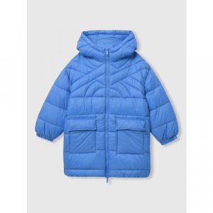 Куртка, размер 168 (KL), голубой UNITED COLORS OF BENETTON. Цвет: голубой