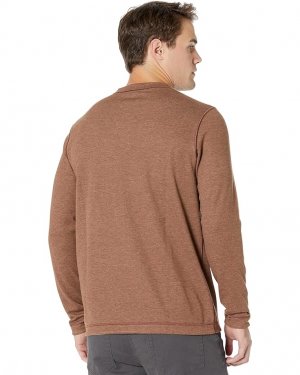 Свитер Reversible Long Sleeve Crew Neck Sweater, цвет Rust/Oatmeal Johnston & Murphy