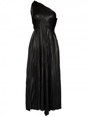 Длинное платье Kyndall на одно плечо Maria Lucia Hohan. Цвет: черный