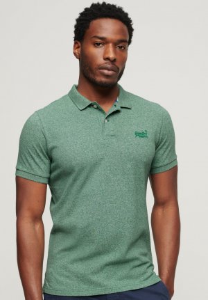 Рубашка-поло , цвет bright green grit Superdry