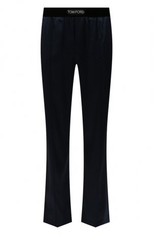 Шелковые домашние брюки Tom Ford. Цвет: синий