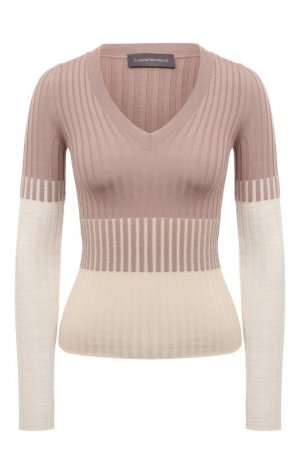 Шерстяной пуловер Lorena Antoniazzi. Цвет: розовый