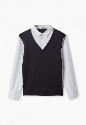Пуловер Lik Fashion. Цвет: черный