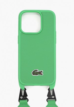Чехол для iPhone Lacoste 15 Pro. Цвет: зеленый