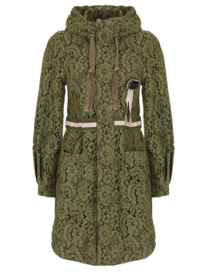Куртка кружевная ALESSANDRA CHAMONIX. Цвет: зеленый