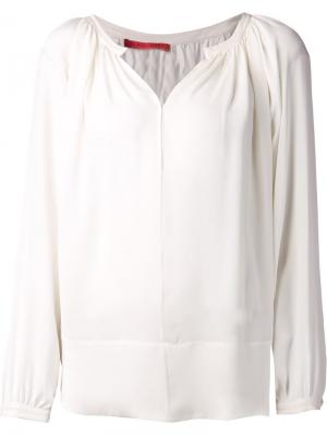 Свободная блузка Tamara Mellon. Цвет: белый
