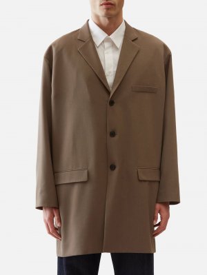 Твиловое пальто xandros с карманами и клапанами , бежевый The Row