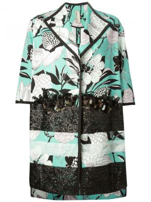 Куртка в цветочный принт с пайетками Antonio Marras. Цвет: многоцветный