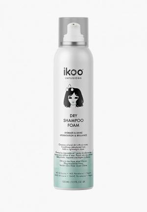 Сухой шампунь ikoo infusions Dry Shampoo Foam, пенка Увлажнение и блеск 150 мл. Цвет: прозрачный