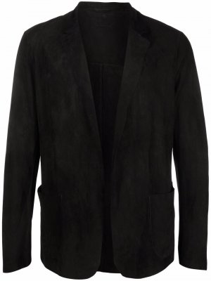 Замшевый пиджак Salvatore Santoro. Цвет: черный