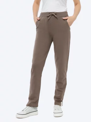 Спортивные брюки женские TE8084-04 коричневые XL Vitacci. Цвет: коричневый