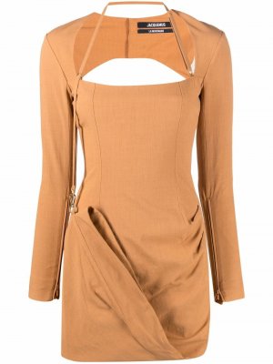 Платье мини La Robe Esca Jacquemus. Цвет: оранжевый