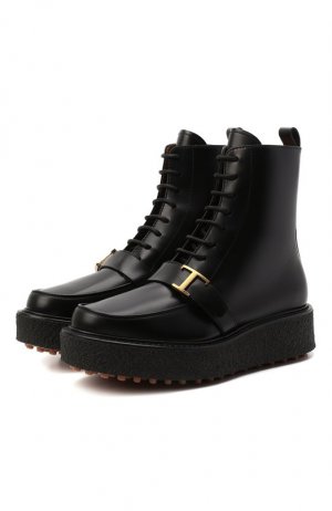 Кожаные ботинки Tod’s. Цвет: чёрный