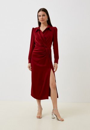 Платье Laroom. Цвет: бордовый