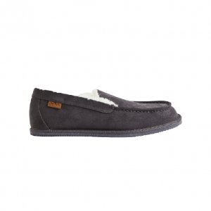 Мокасины Fleece-lined Slippers, темно-серый H&M