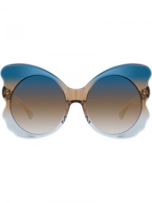 Special oversized sunglasses Matthew Williamson. Цвет: синий