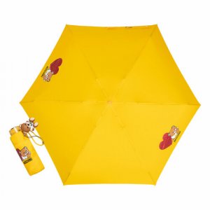 Мини-зонт , желтый MOSCHINO. Цвет: желтый/желтый