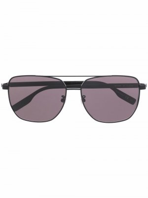 Солнцезащитные очки-авиаторы Montblanc. Цвет: черный