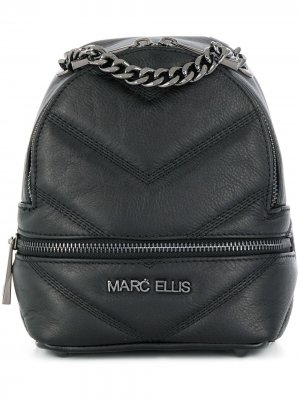 Стеганый рюкзак Marc Ellis. Цвет: черный