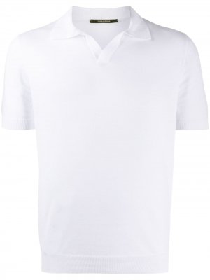 Рубашка-поло с короткими рукавами Tagliatore. Цвет: белый