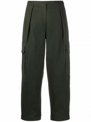Укороченные брюки карго Aspesi. Цвет: зеленый