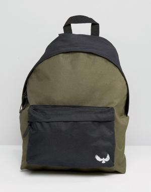 Рюкзак с контрастным карманом Bravesoul Brave Soul. Цвет: зеленый