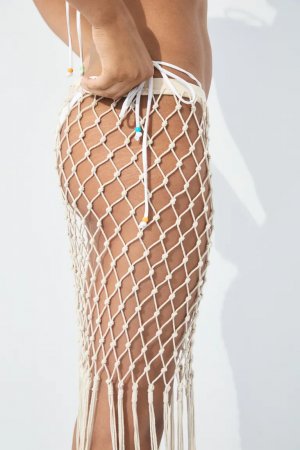 Пляжная юбка макраме , бежевый H&M