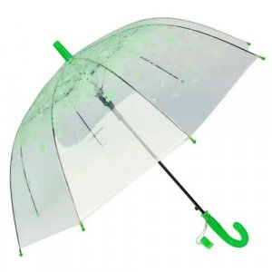 Зонт-трость, полуавтомат, купол 75 см., зеленый Baziator. Цвет: зеленый