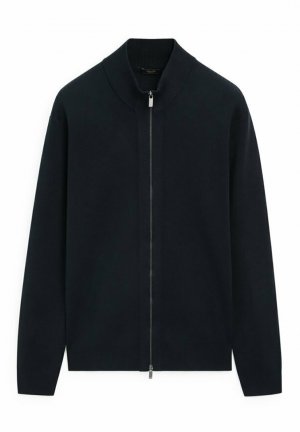 Кардиган MILANO WITH A MOCK NECK AND ZIP , цвет mottled dark blue Massimo Dutti
